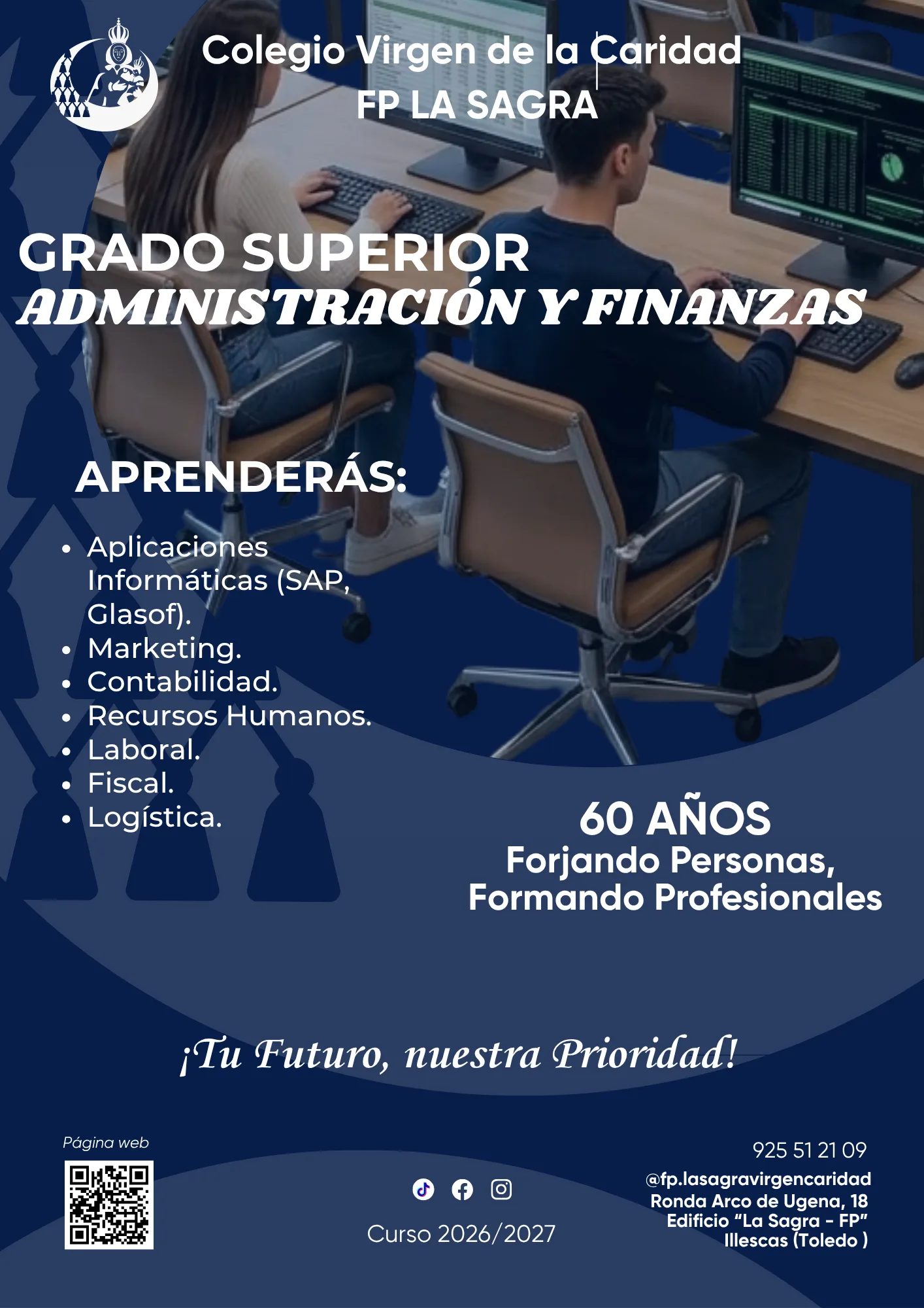 Grado Superior en Administración y Finanzas · FP La Sagra Virgen de la Caridad