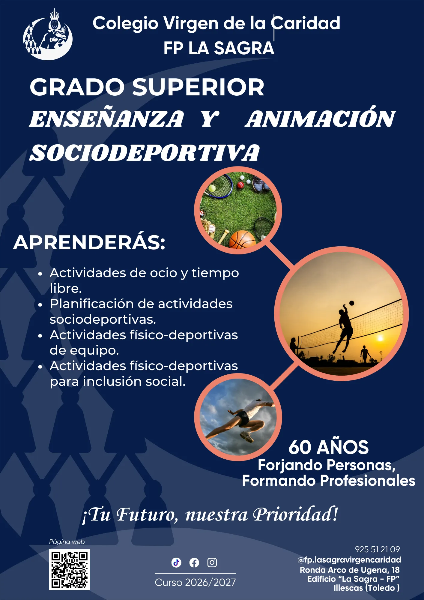 Grado Superior en Enseñanza y Animación Sociodeportiva · FP La Sagra Virgen de la Caridad