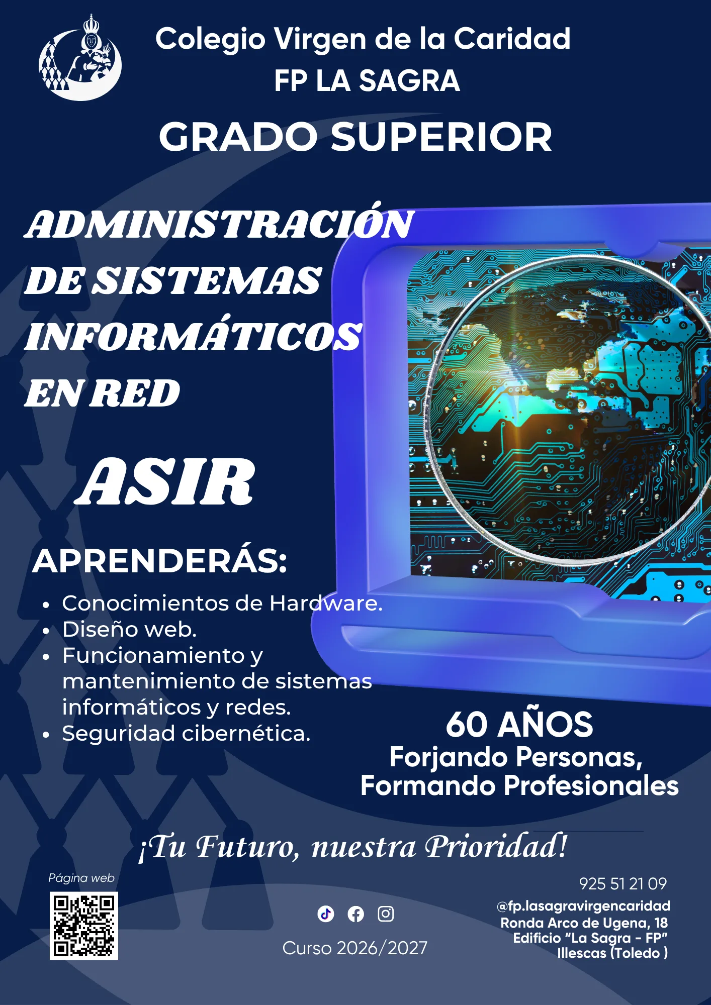 Grado Superior ASIR · Administración de Sistemas Informáticos en Red · FP La Sagra Virgen de la Caridad