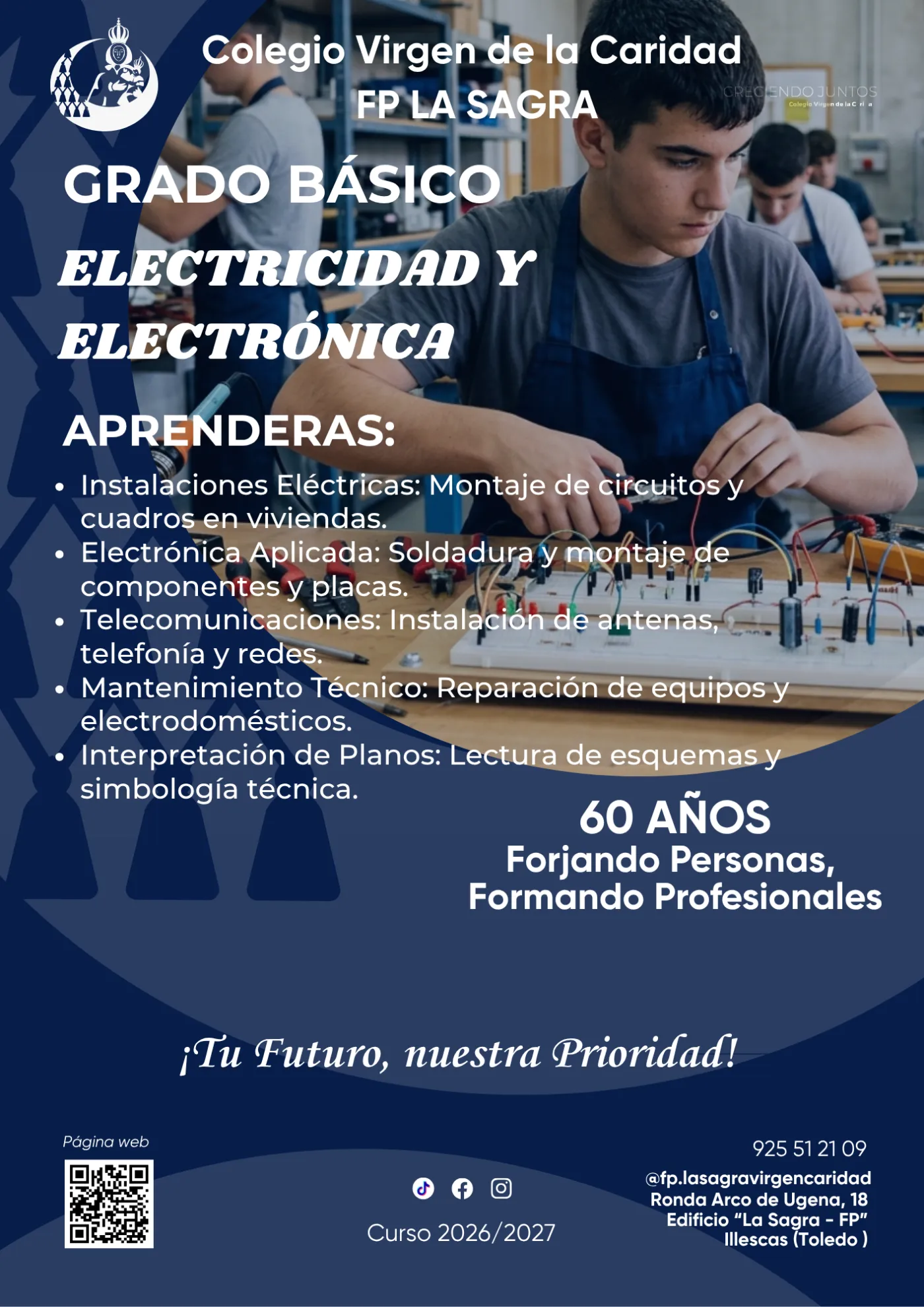 Grado Básico Electricidad y Electrónica · FP La Sagra Virgen de la Caridad