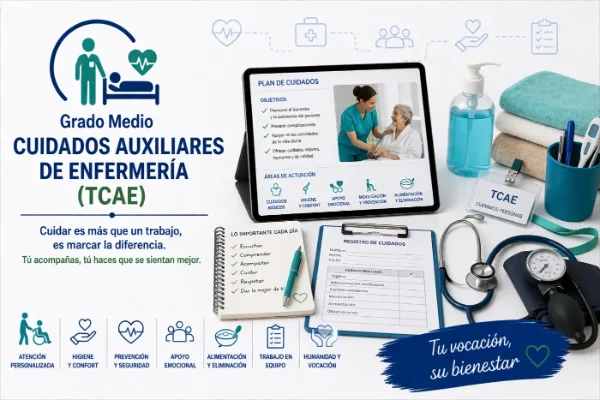 Cuidados Auxiliares de Enfermería (TCAE)