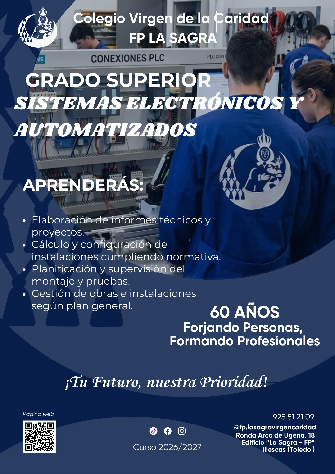 Grado Superior en Sistemas Electrotécnicos y Automatizados · FP La Sagra Virgen de la Caridad
