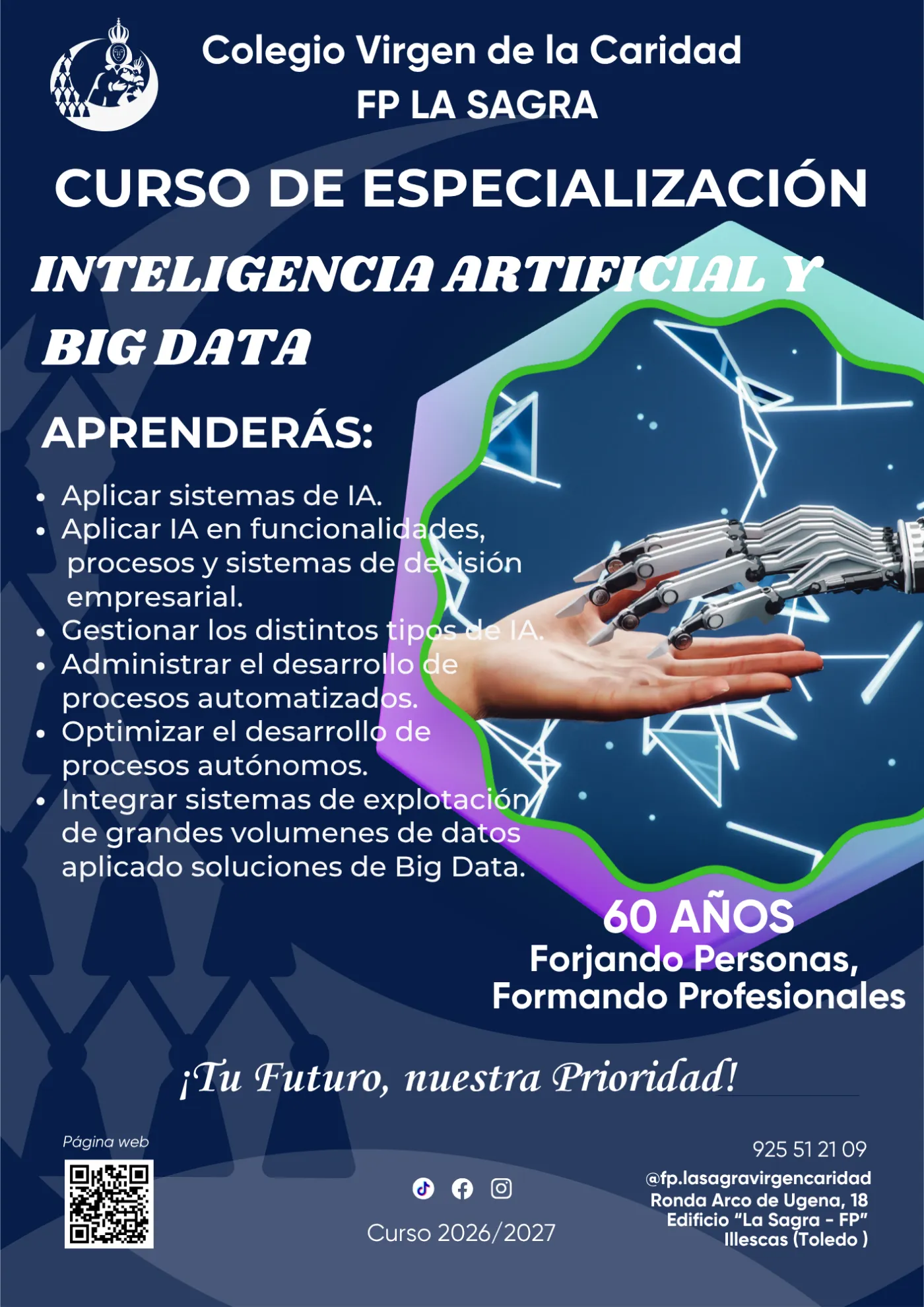 Curso de Especialización Inteligencia Artificial y Big Data · FP La Sagra Virgen de la Caridad